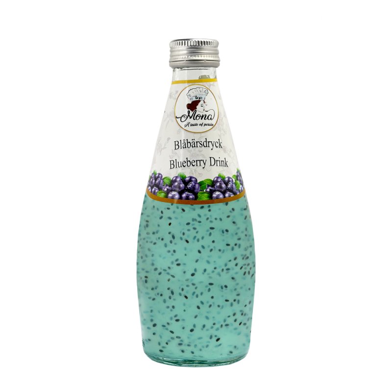 Blueberry basile seed drink 300 cc Mona